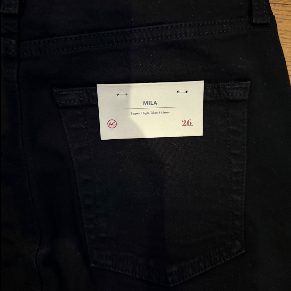 AG Women's Black Skinny Jeans size 26 - Picture 3 of 6